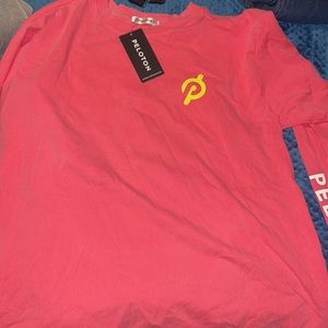 BNWT pink peloton shirt. Size XL